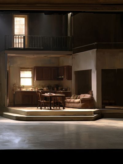 Dim Interior Stage Set Print. poster