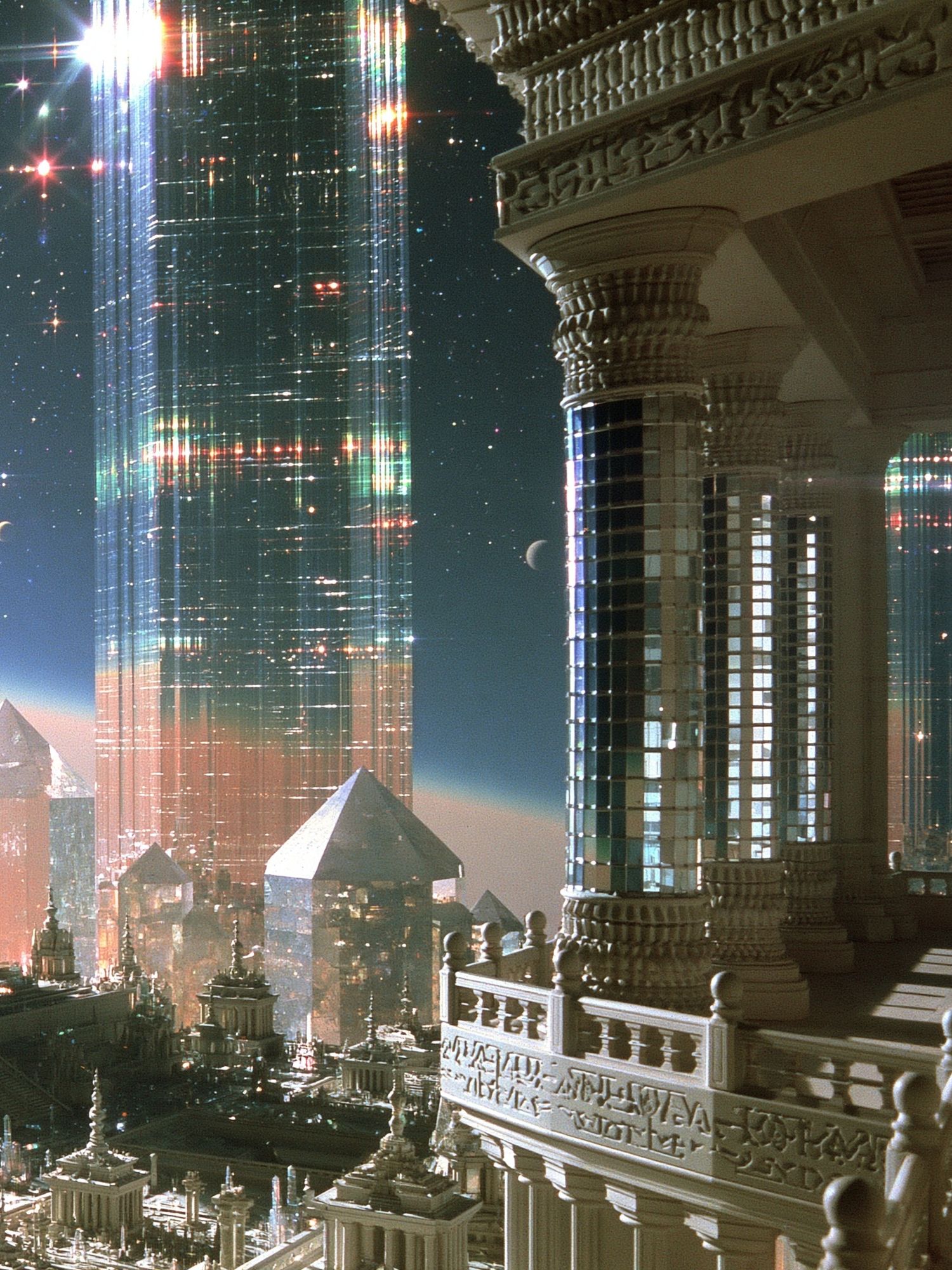 Futuristic Cityscape Architecture Print. poster — architecture art