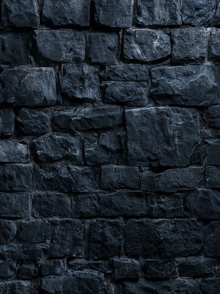 Dark Stone Wall Texture Print. poster — architecture art