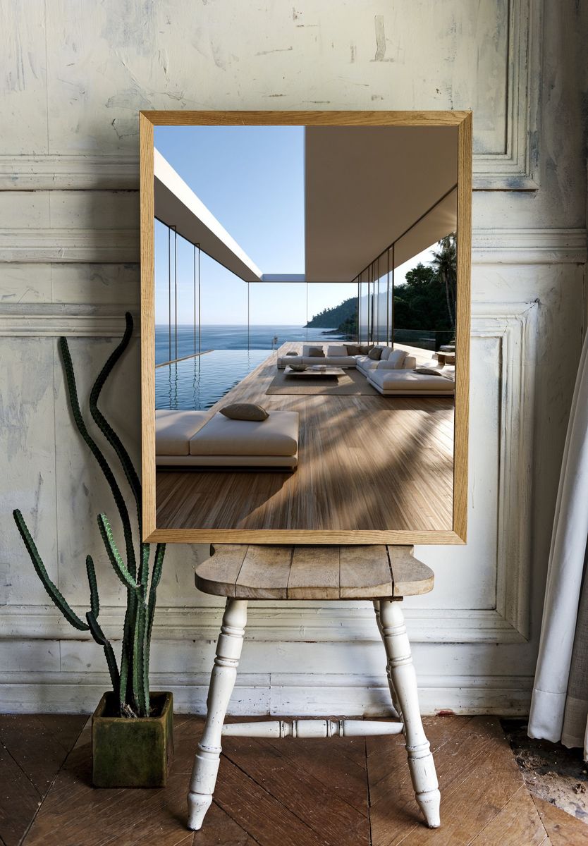 Oceanfront Modern Villa Photography Poster. — room view 1