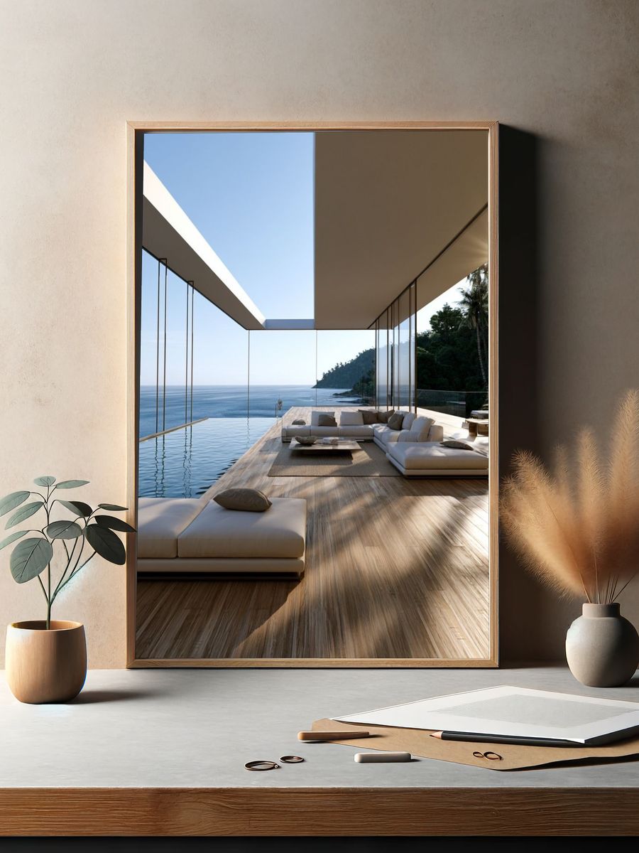 Oceanfront Modern Villa Photography Poster. — room view 2