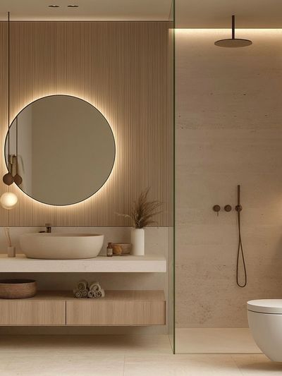 Minimalist Spa Bathroom Poster.
