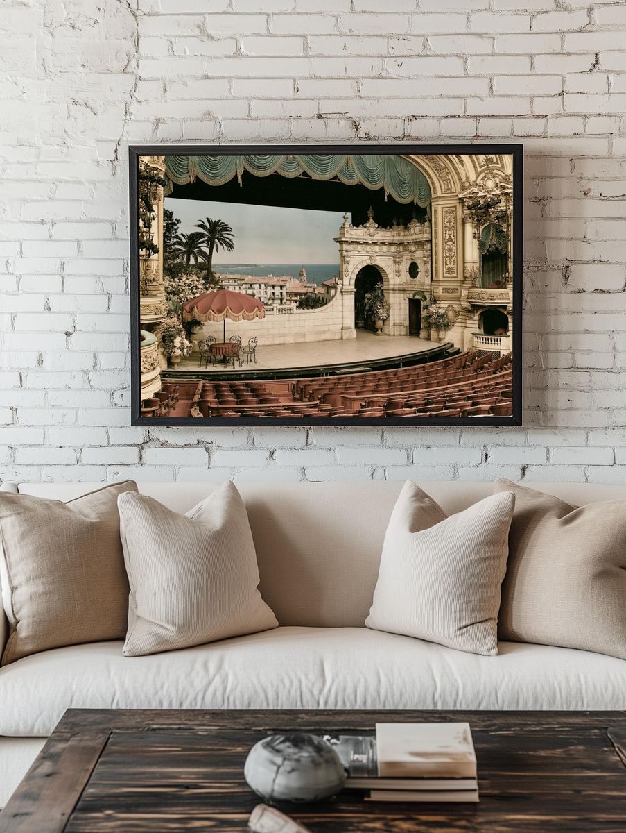Mediterranean Opera House Interior Print. — room view 1