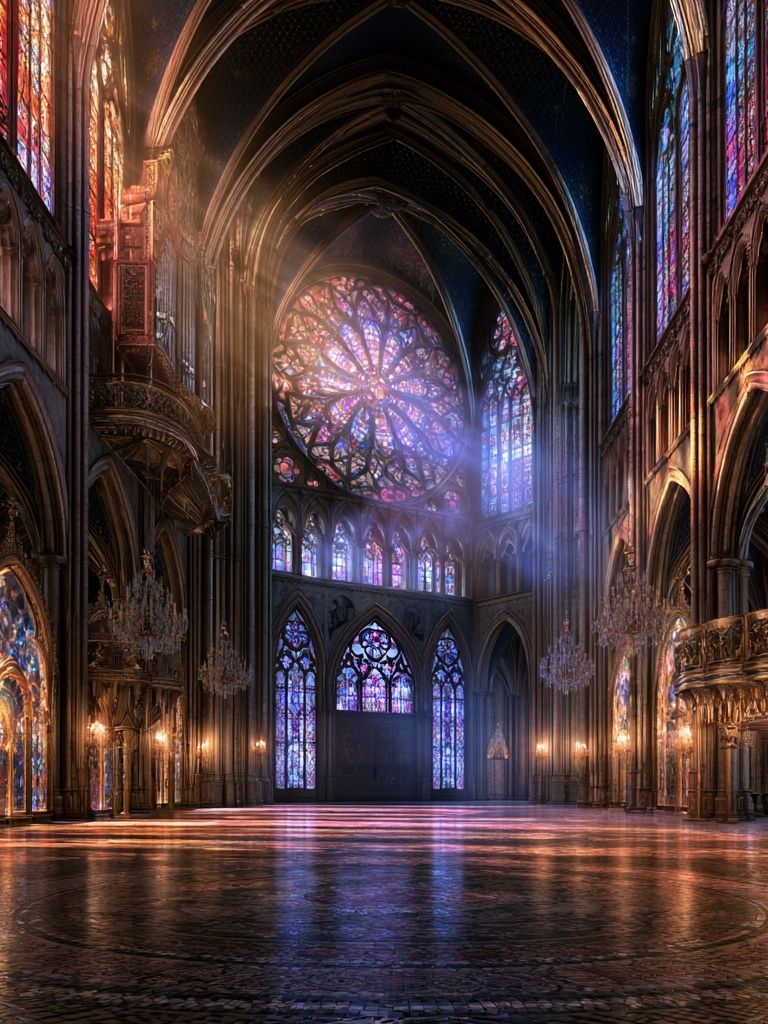 Gothic Cathedral Light Poster. poster detail