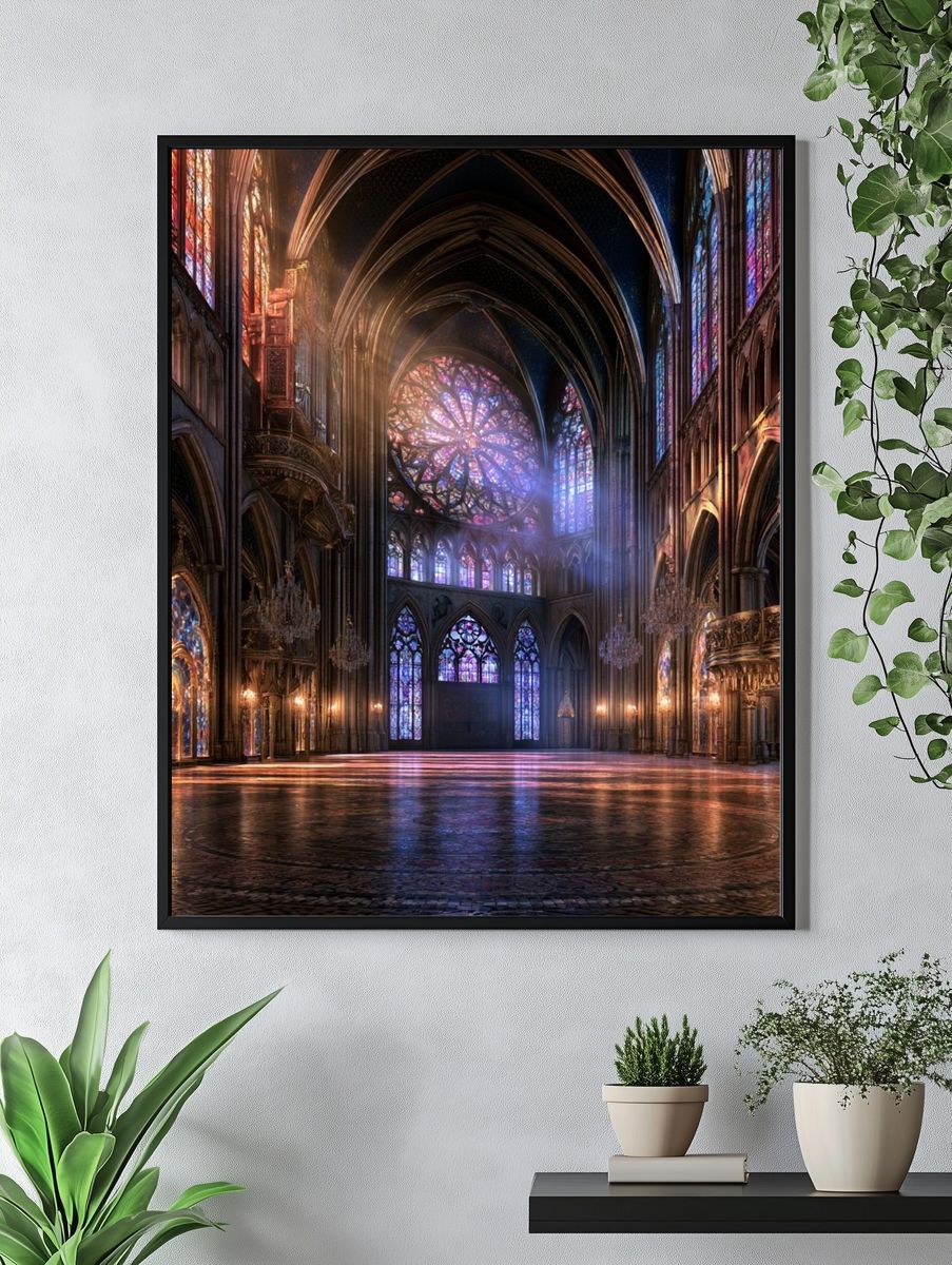 Gothic Cathedral Light Poster. — room view 4