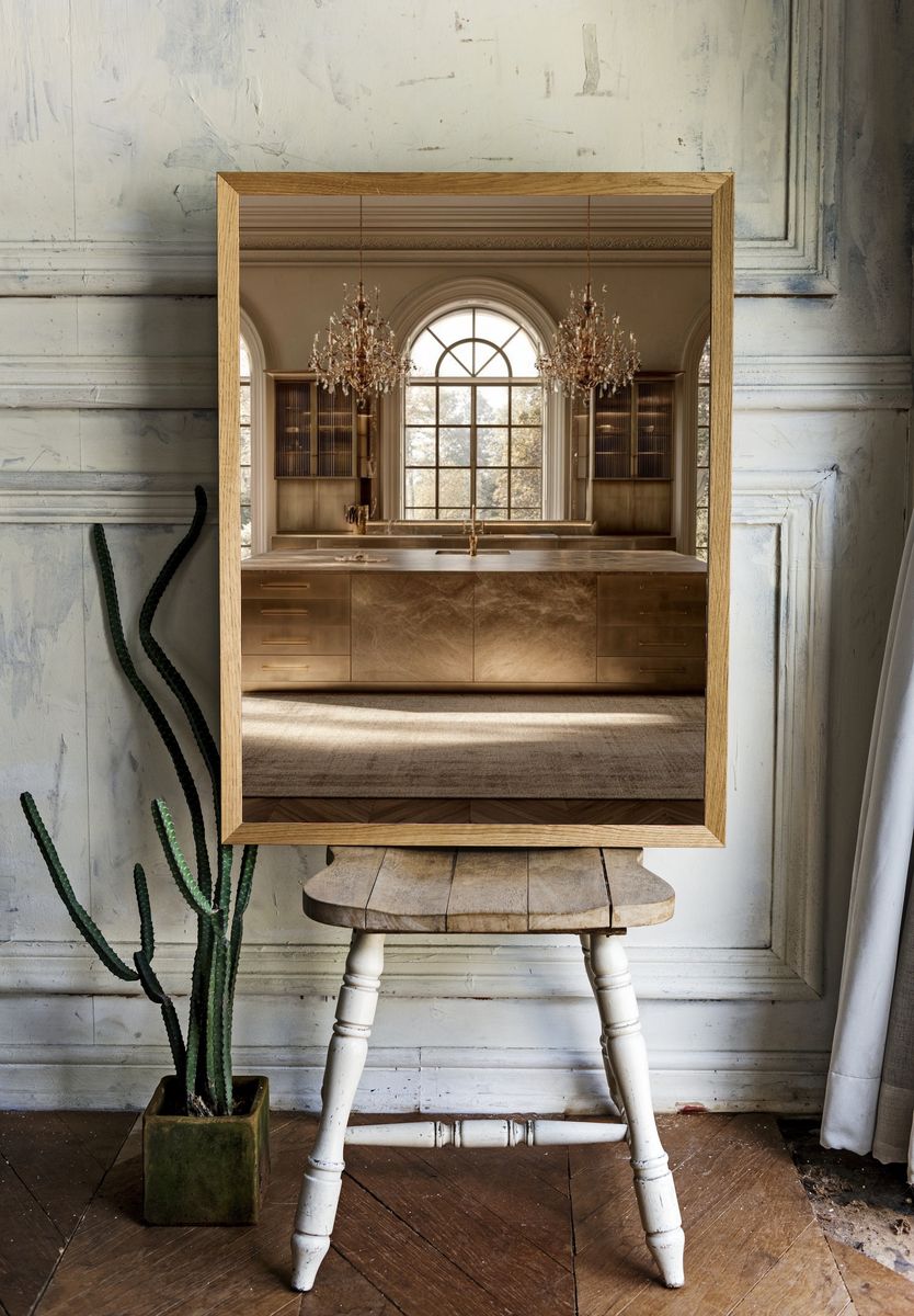 Luxury Brass Kitchen Interior Print. room preview