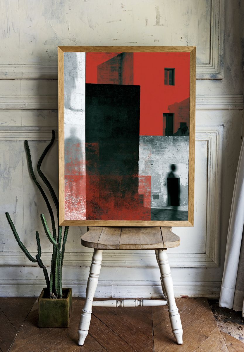 Urban Facade Collage Poster. room preview