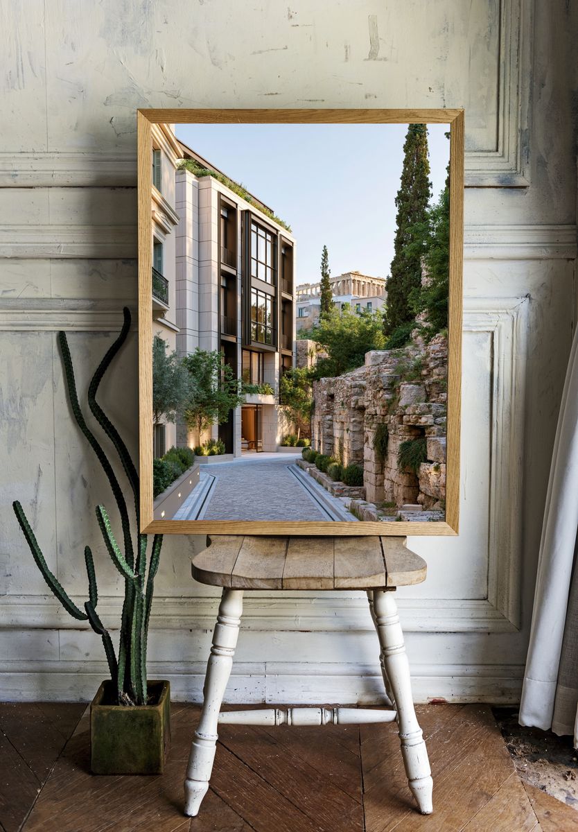Athenian Courtyard Architecture Poster. room preview