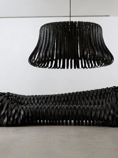 Black Sculptural Interior Poster. poster detail