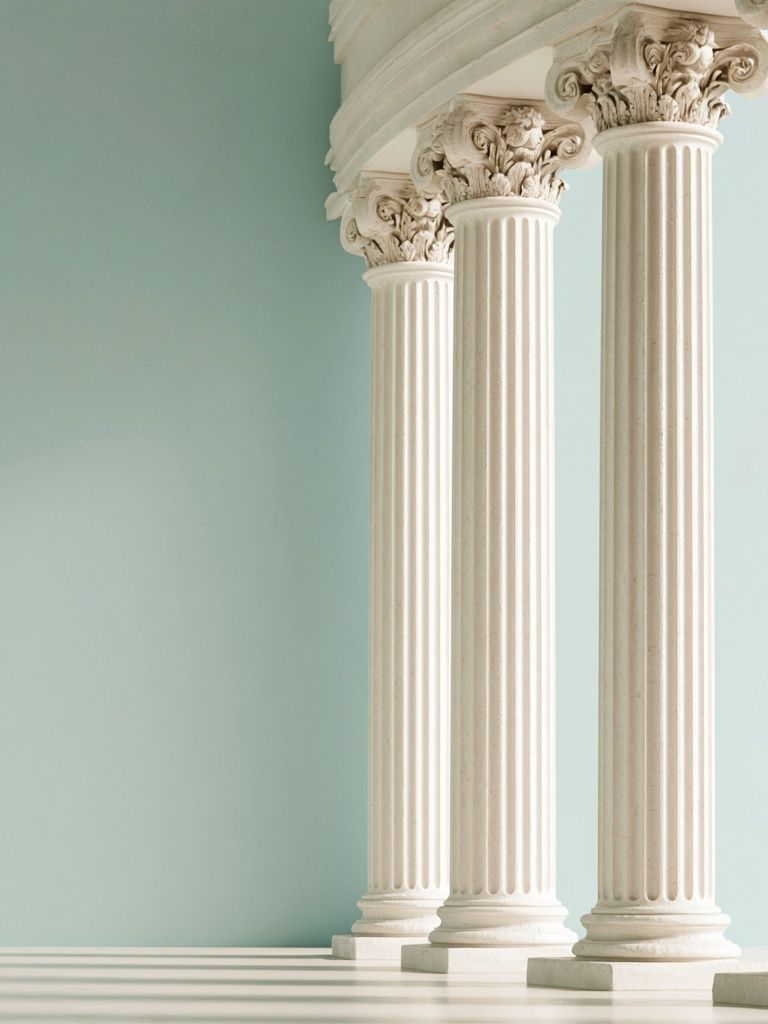 Classical Columns Interior Poster. poster — architecture art
