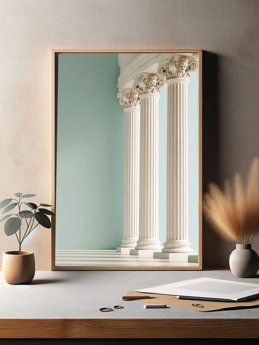 Classical Columns Interior Poster. — room view 2