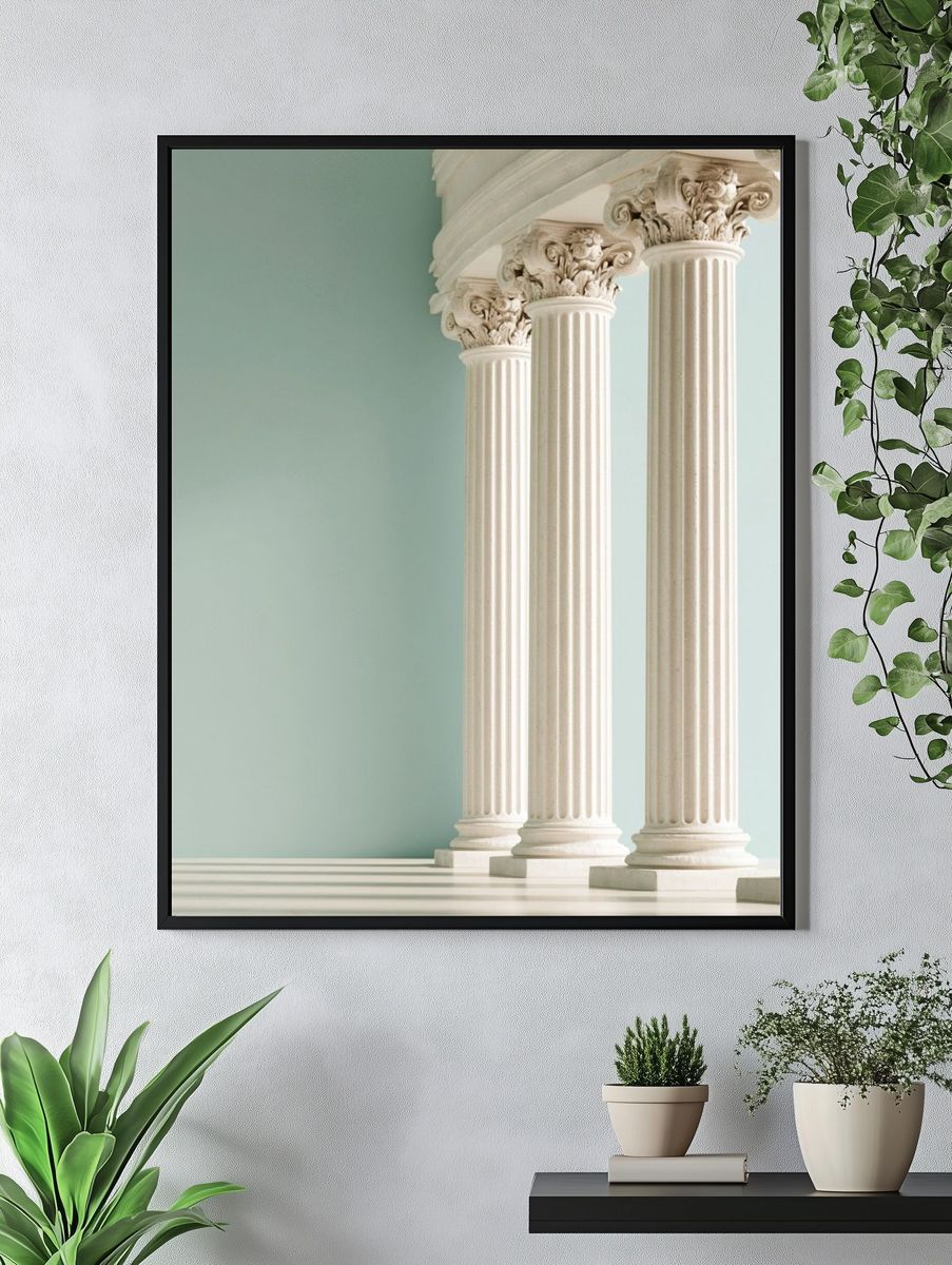 Classical Columns Interior Poster. — room view 4