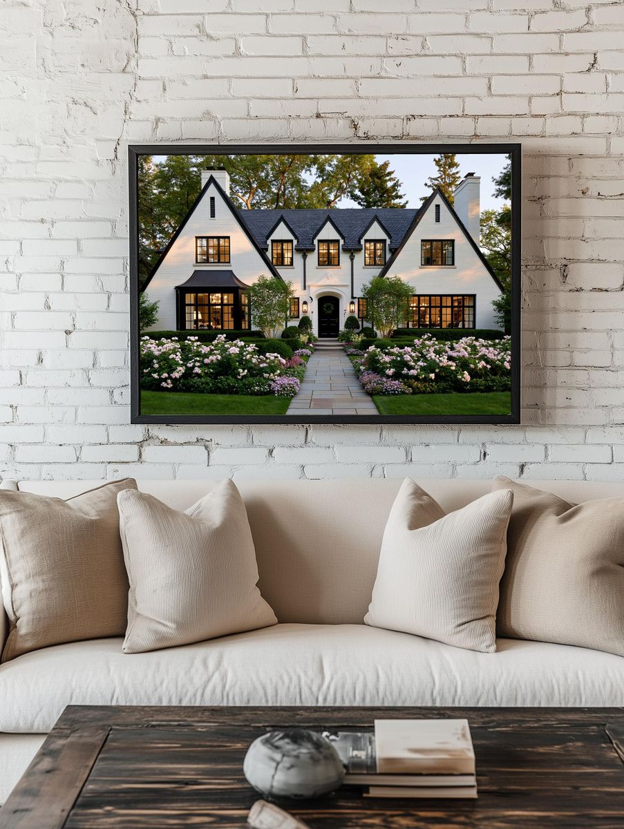 Elegant Tudor Home Photography Poster. — room view 1