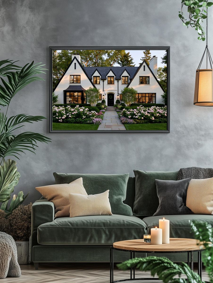 Elegant Tudor Home Photography Poster. — room view 4