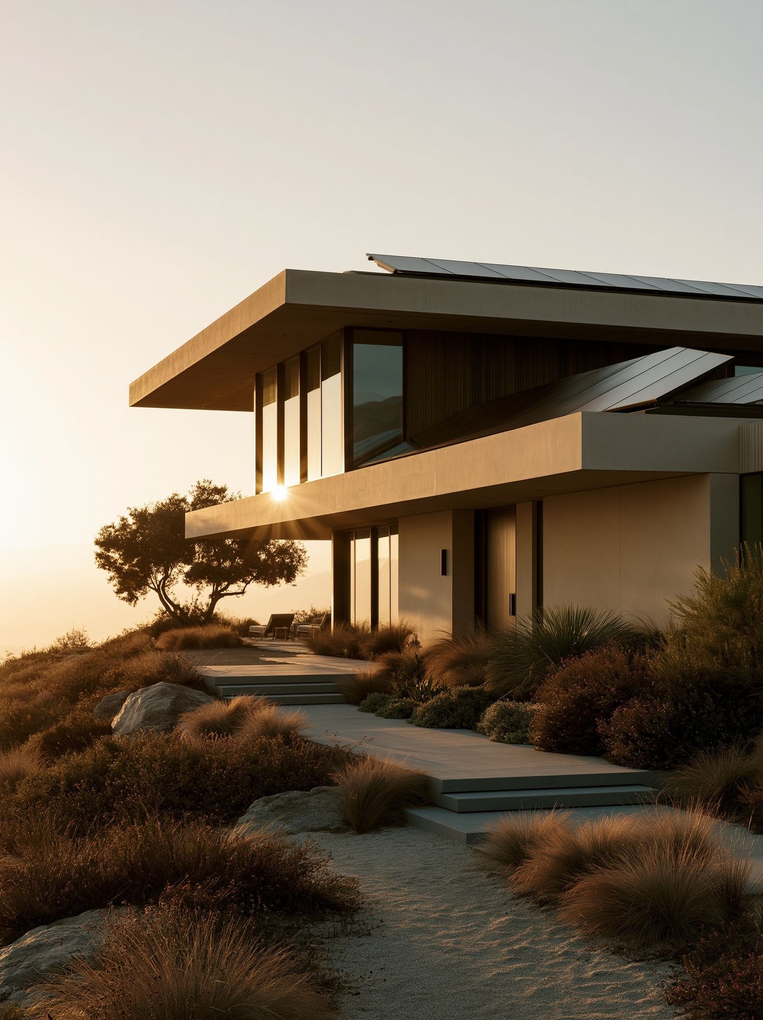 Modern Desert House Photography Poster. poster detail