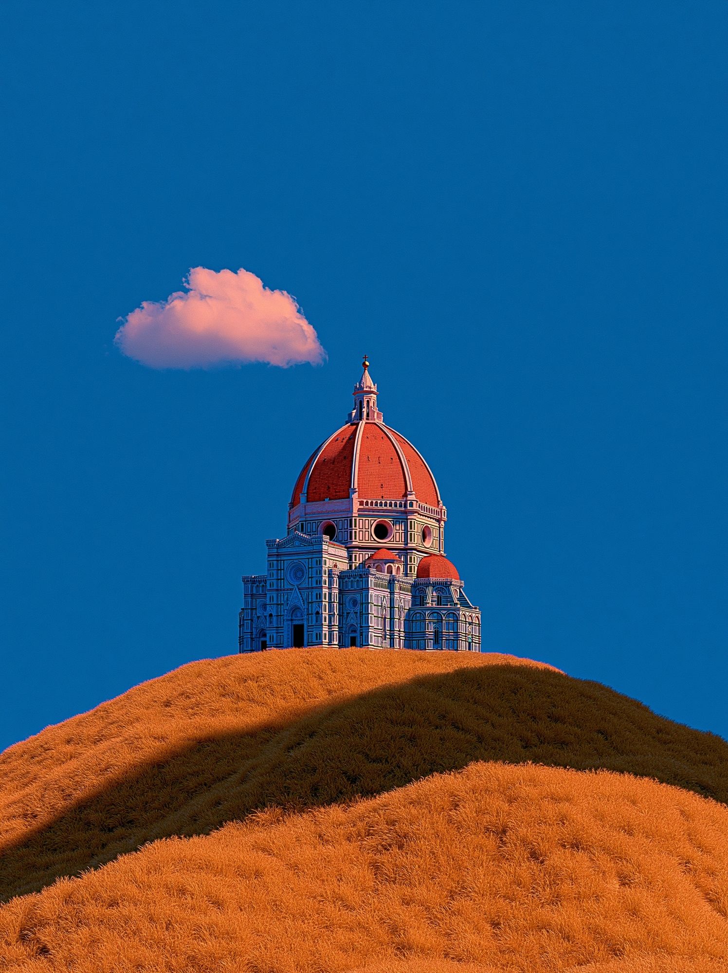 Florence Cathedral Landscape Print. poster — architecture art