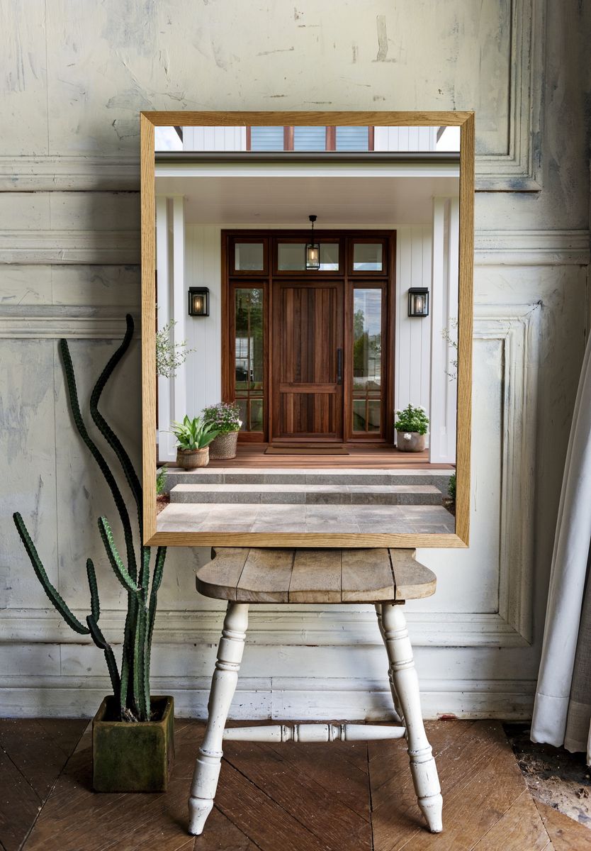 Modern Farmhouse Entryway Photography Poster. — room view 1