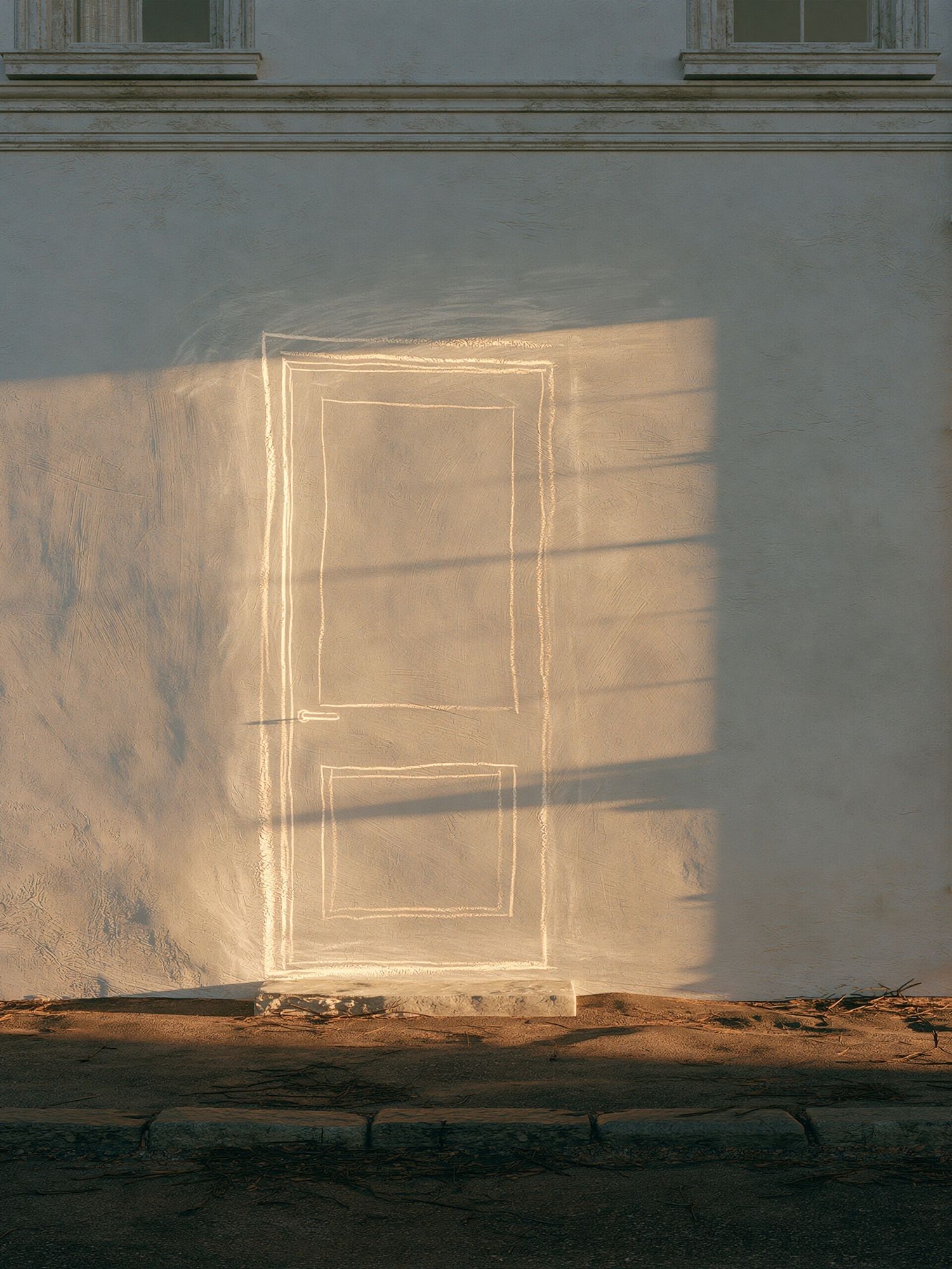 Sunlit Doorway Wall Poster. poster — architecture art