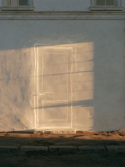 Sunlit Doorway Wall Poster. poster
