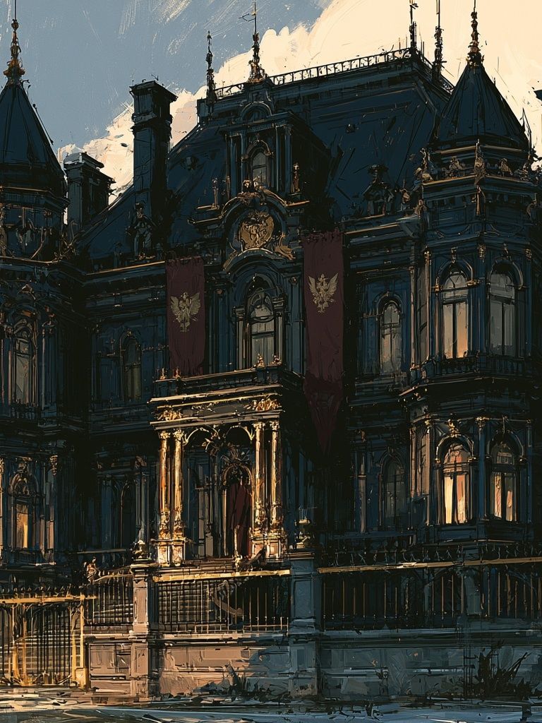Haunted Mansion Architecture Print. poster detail