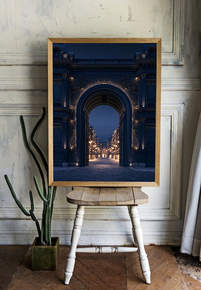 Grand Archway at Dusk Print. — room view 1