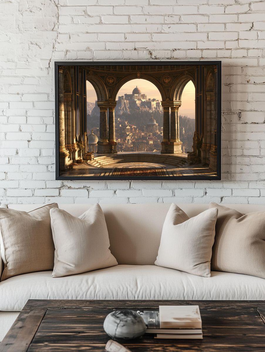 Ancient Citadel Vista Print. room preview