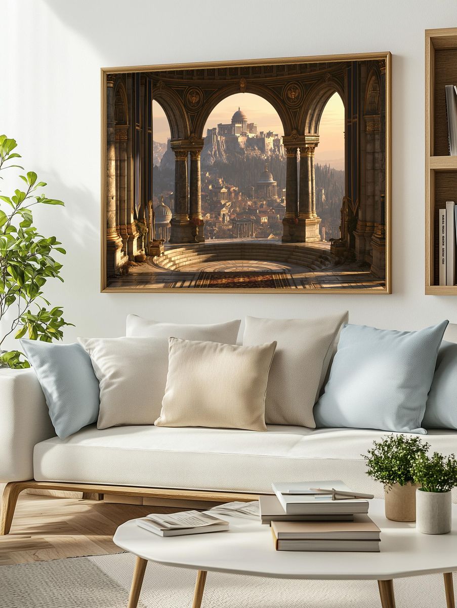 Ancient Citadel Vista Print. — room view 2