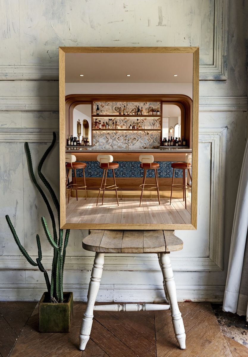 Elegant Home Bar Interior Poster. — room view 1
