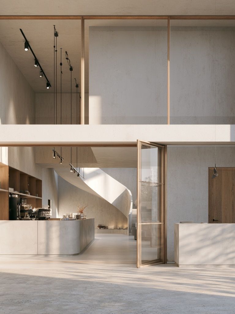 Minimalist Modern Interior Poster. poster — architecture art