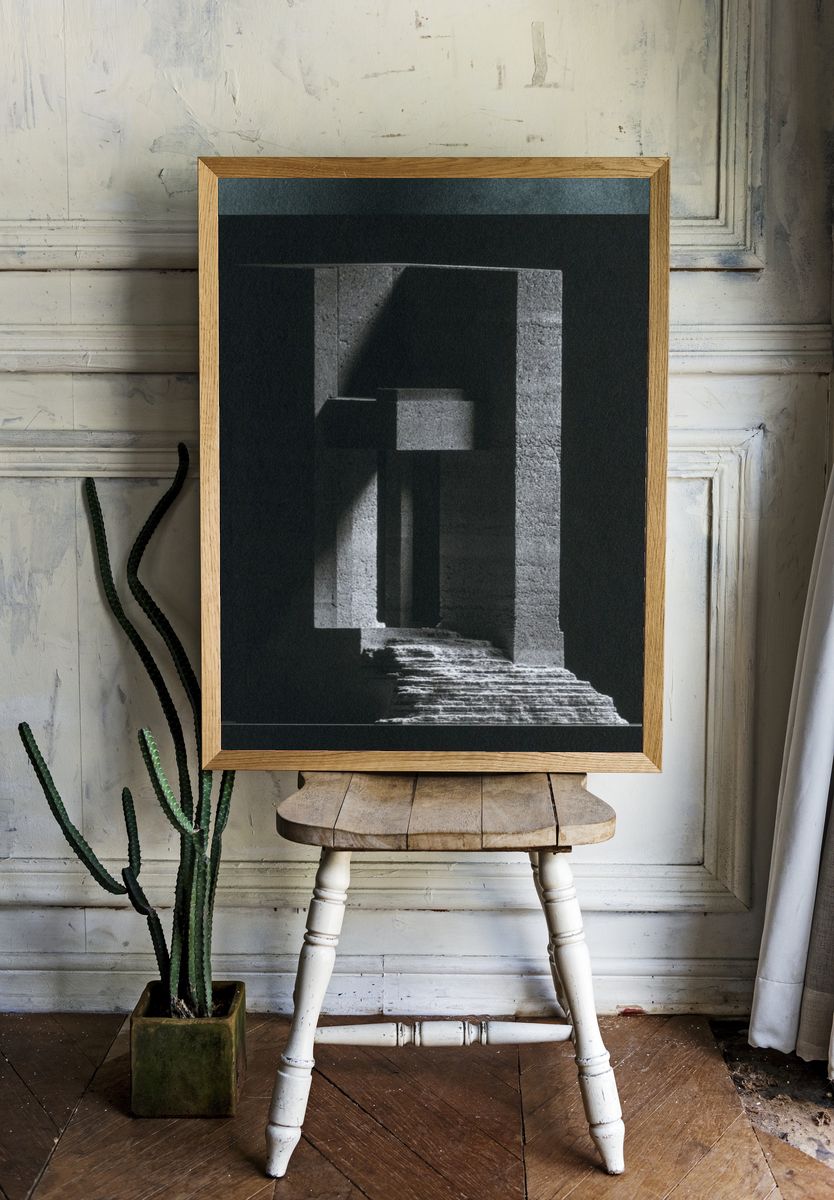 Monolithic Stone Passage Poster. — room view 1