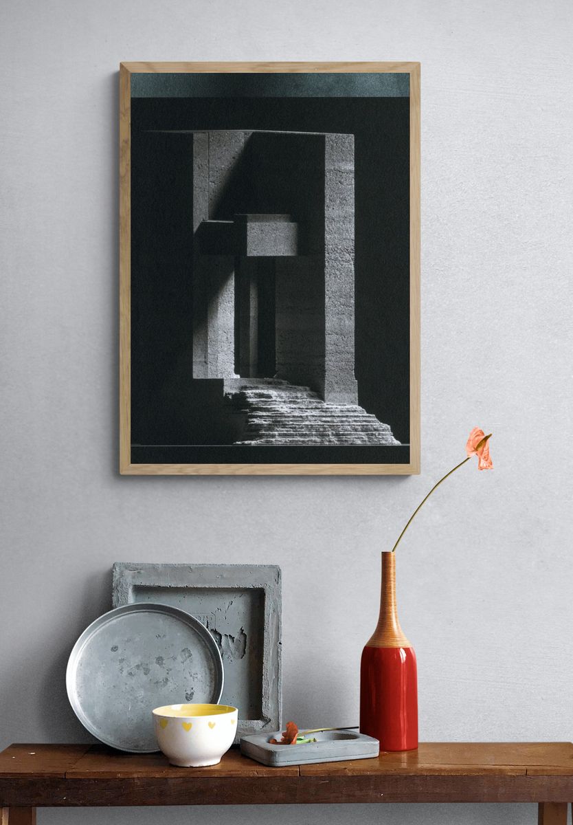 Monolithic Stone Passage Poster. — room view 3