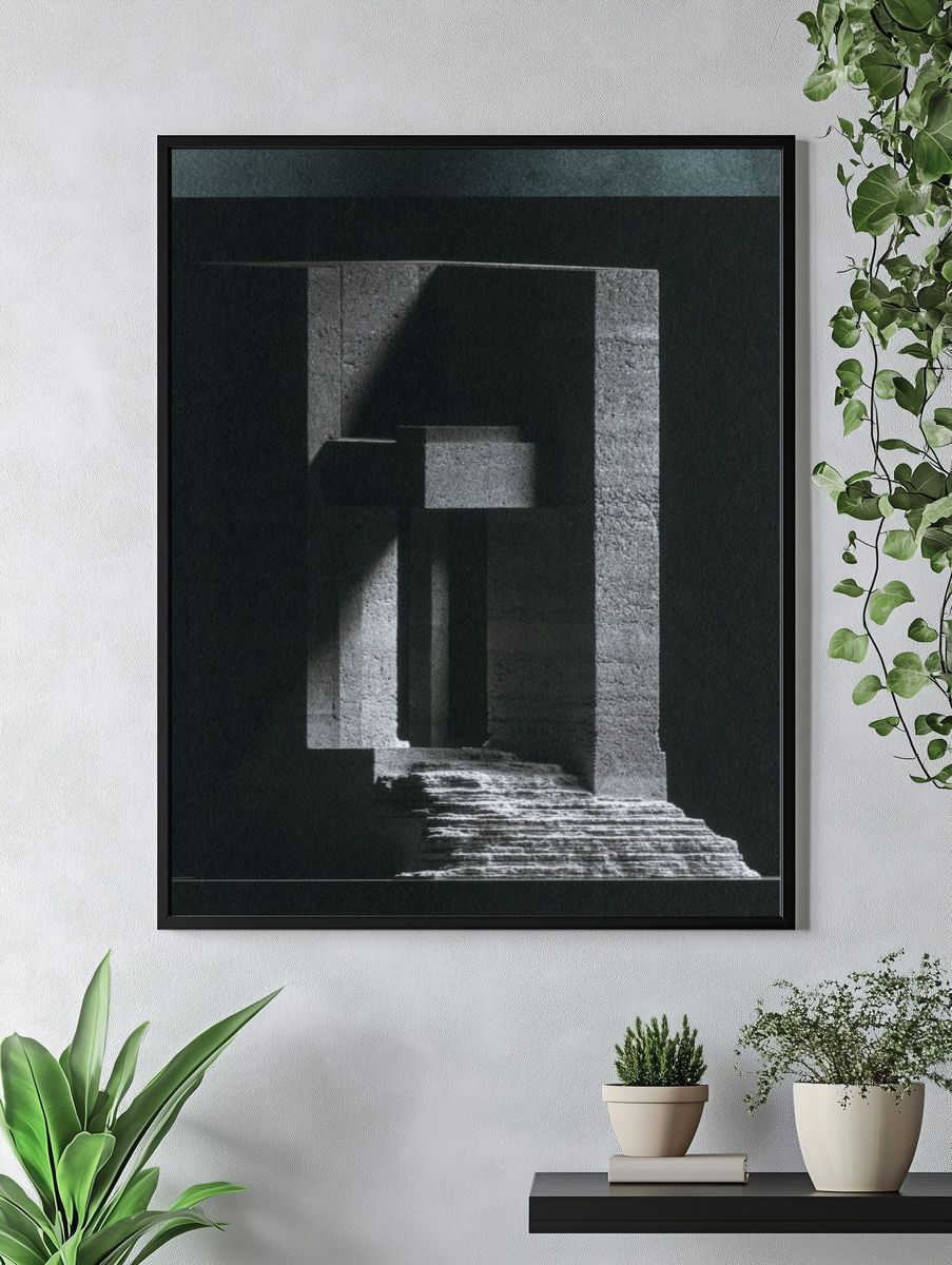 Monolithic Stone Passage Poster. — room view 4
