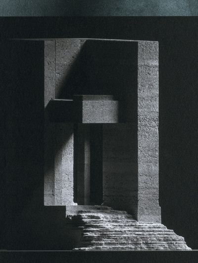 Monolithic Stone Passage Poster. poster