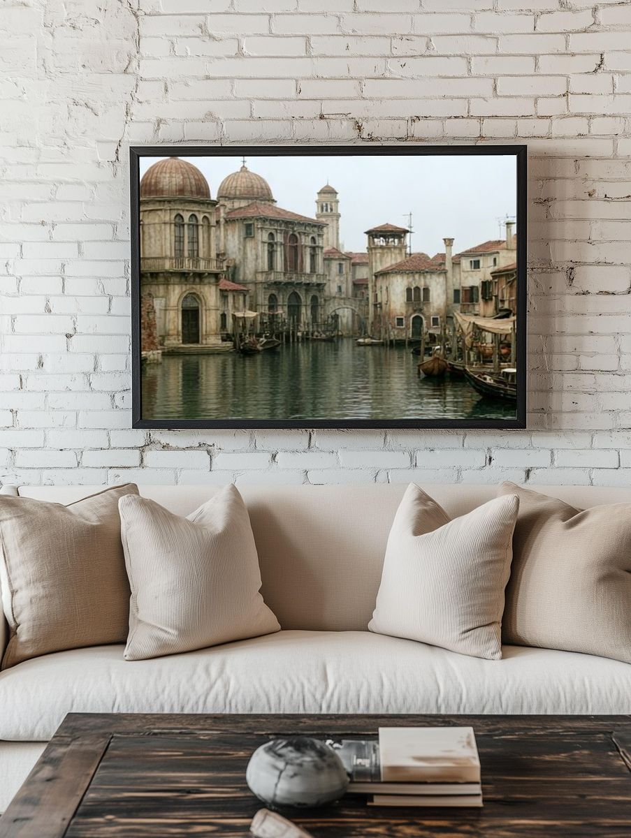 Venetian Canal Architecture Poster. room preview