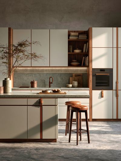 Japandi Kitchen Interior Print.