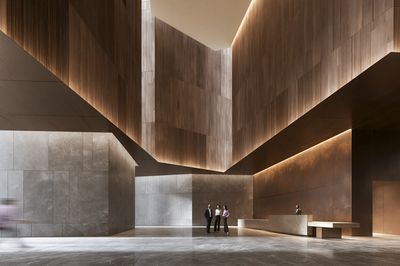 Modern Atrium Interior Poster.