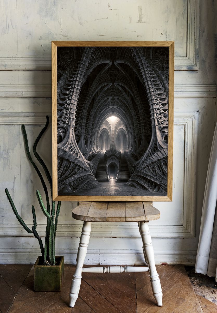 Ancient Temple Ruins — Photography Print. — room view 1