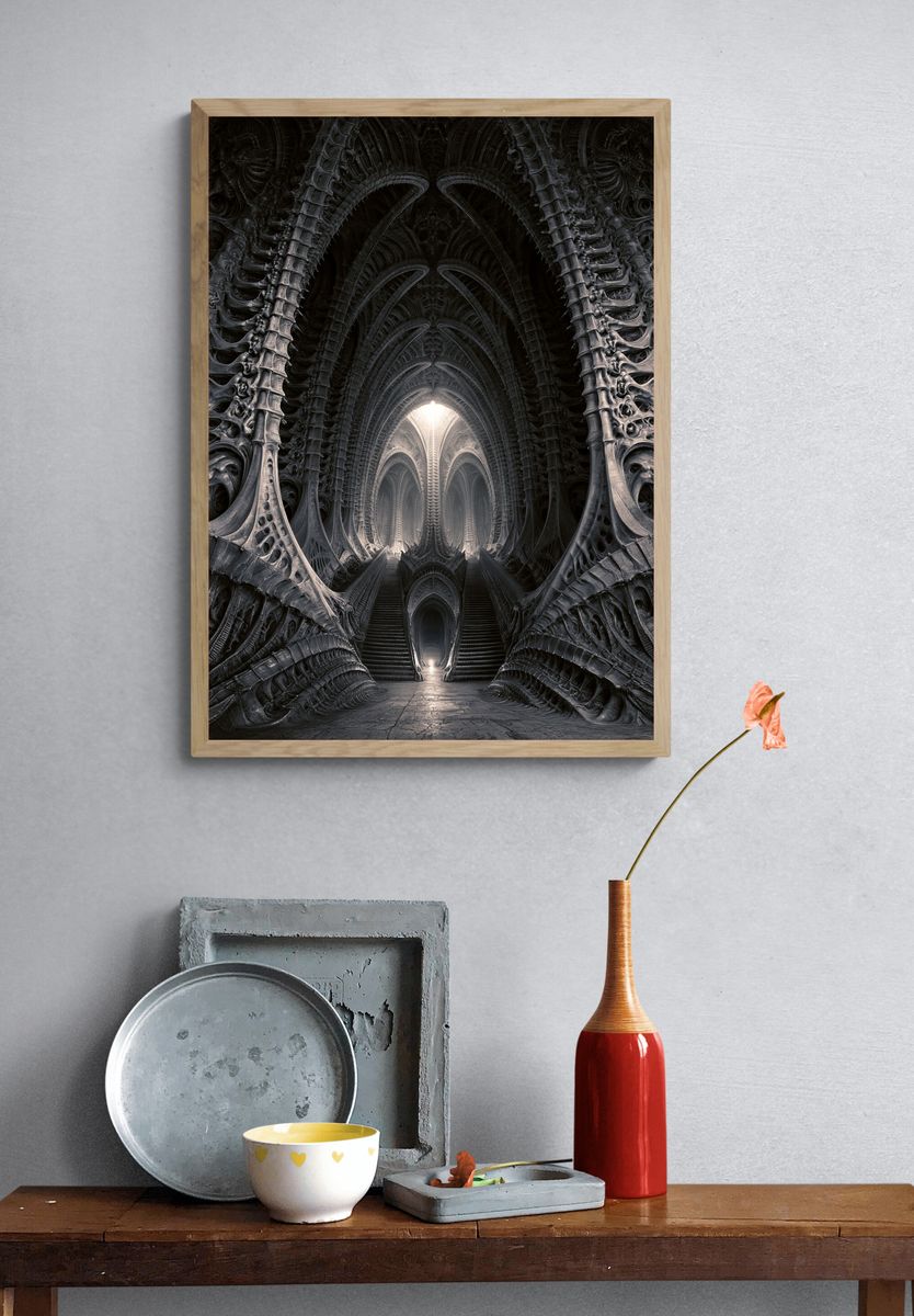 Ancient Temple Ruins — Photography Print. — room view 3