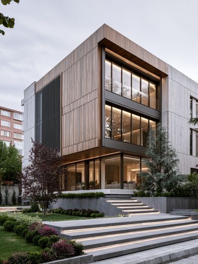 Modern House Exterior Photography Poster. poster