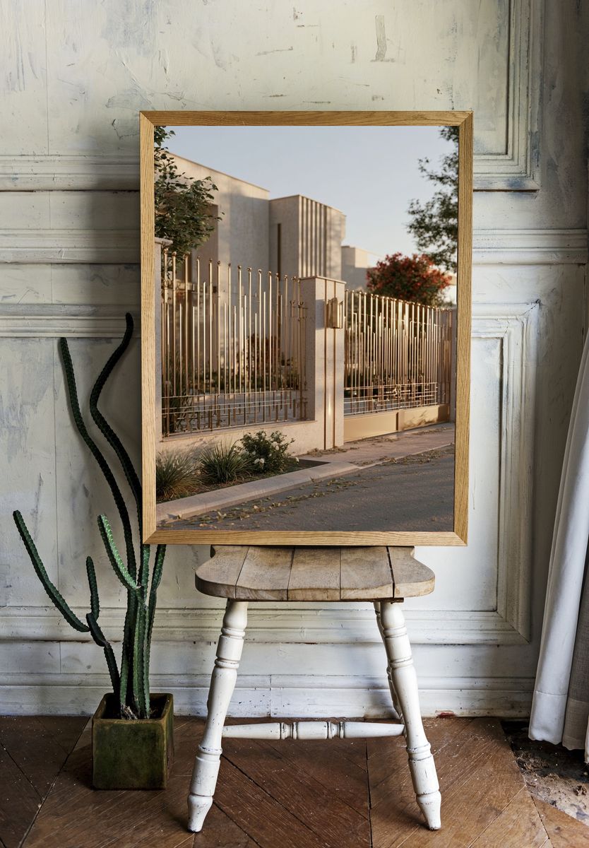 Modern Villa Facade Photography Poster. room preview