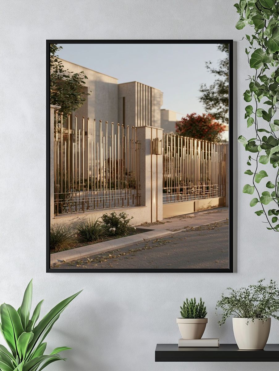 Modern Villa Facade Photography Poster. — room view 4