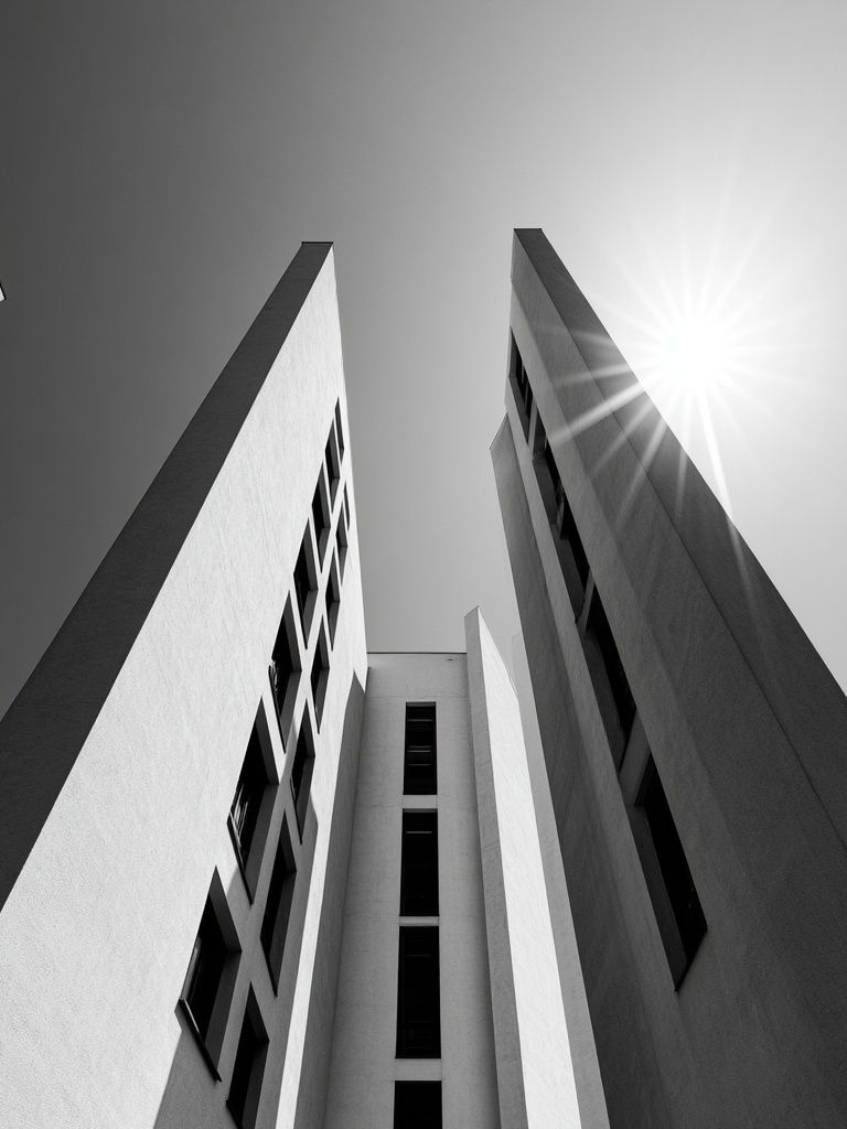 Modern Building Facade Photography Poster. poster detail