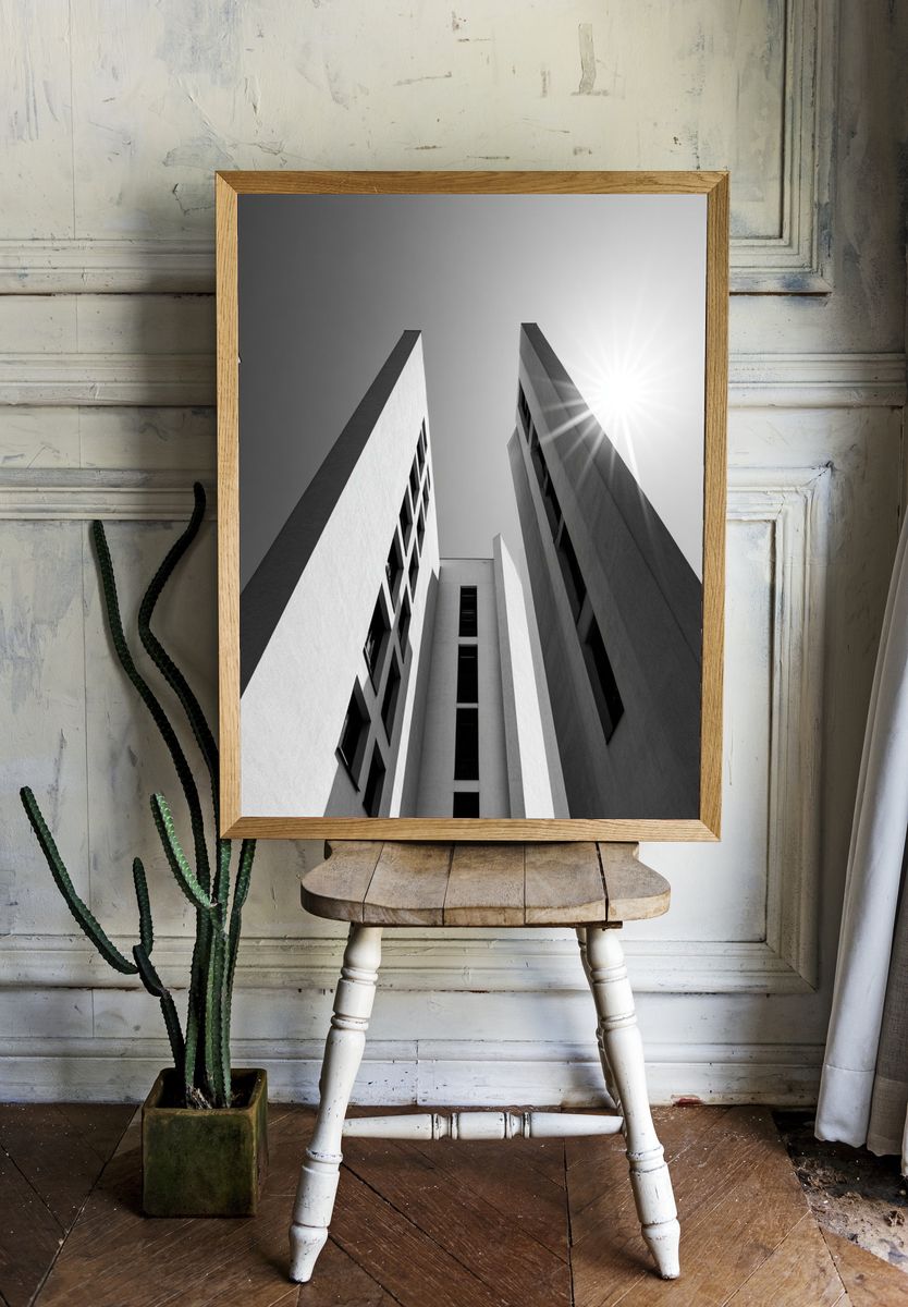 Modern Building Facade Photography Poster. — room view 1