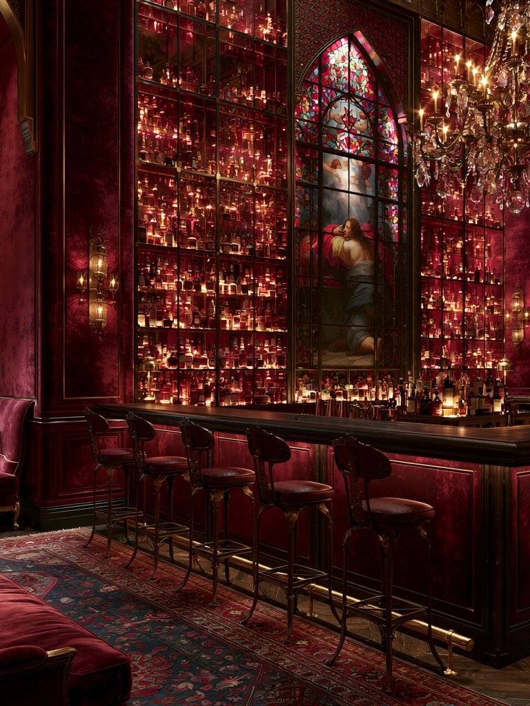 Velvet Baroque Lounge Poster. poster detail