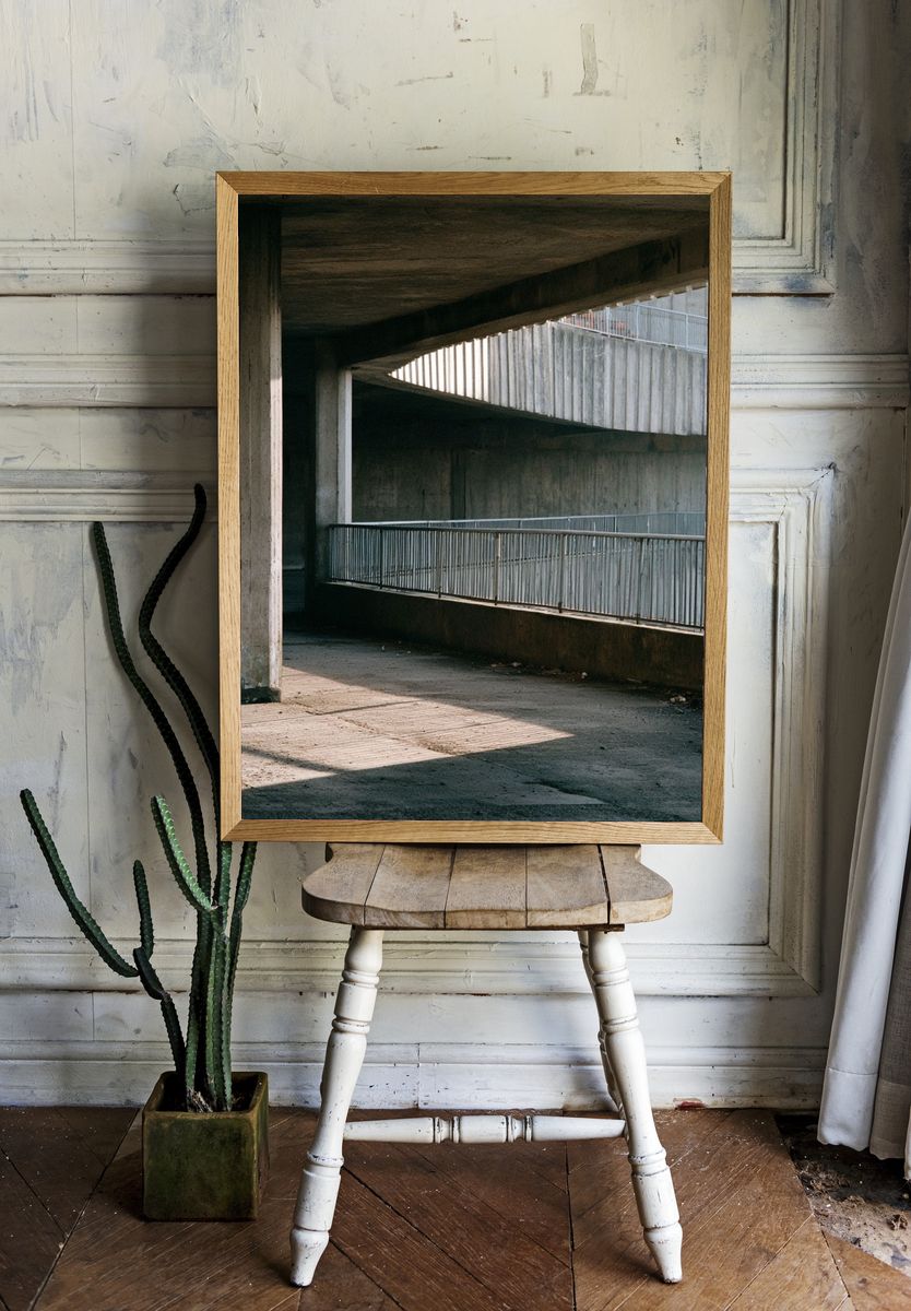 Concrete Underpass Architecture Poster. — room view 1