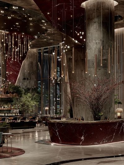 Luxury Hotel Lobby Photography Poster. poster