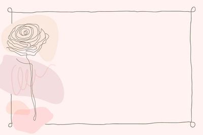 Pink flower frame background feminine. poster