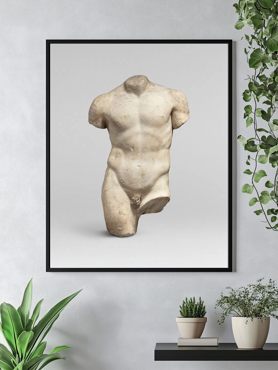 Ancient Greek Torso — Fine Art Print. — room view 4