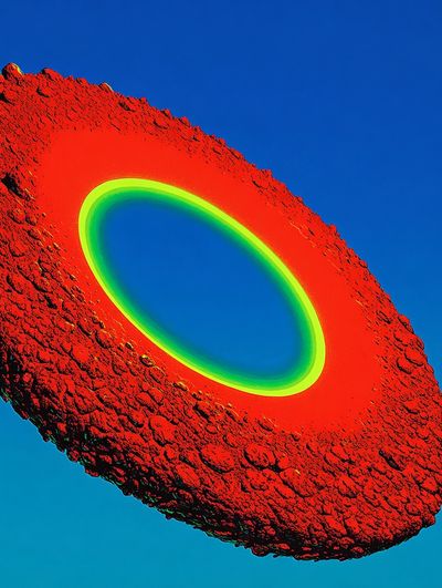 Abstract Red and Green Ring Poster. poster print