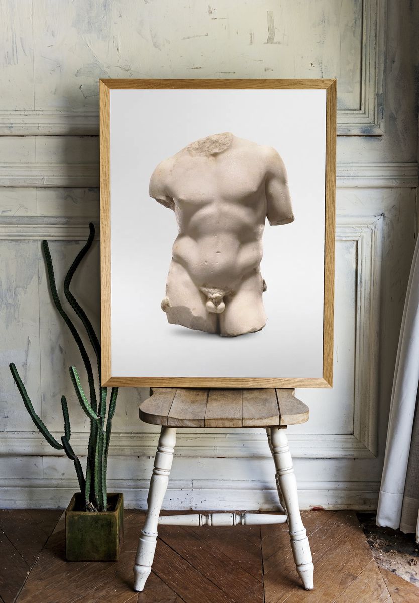 Ancient Greek Torso Sculpture Poster. room preview